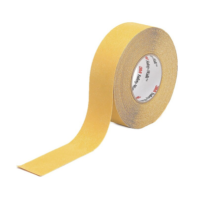 3M Black/Yellow PVC 20m Hazard Tape, 1mm Thickness