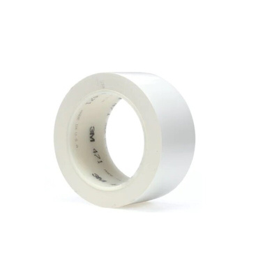 3M Scotch 471 White Vinyl 33m Lane Marking Tape, 0.13mm Thickness
