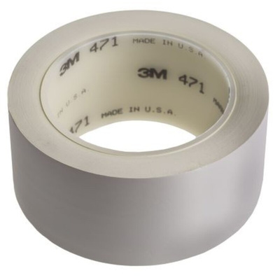 3M Scotch 471 White Vinyl 33m Lane Marking Tape, 0.13mm Thickness