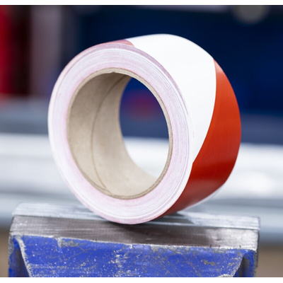 RS PRO Red/White 33m Floor Tape