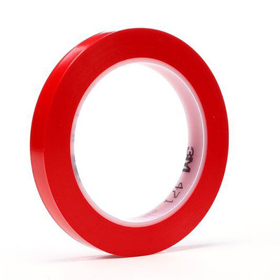 3M Scotch 471 Red Vinyl 33m Lane Marking Tape, 0.14mm Thickness