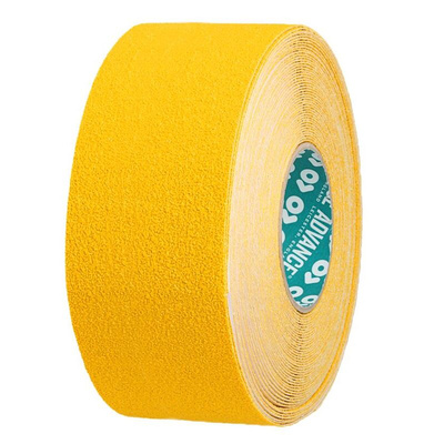 Advance Tapes Yellow PVC 18m Hazard Tape, 1mm Thickness