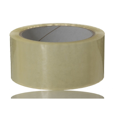 RS PRO Transparent Packing Tape, 66m x 48mm