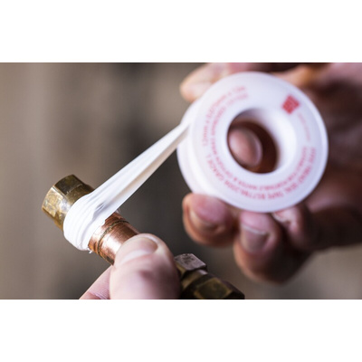 RS PRO White PTFE Tape, 12m x 12mm x 0.075mm