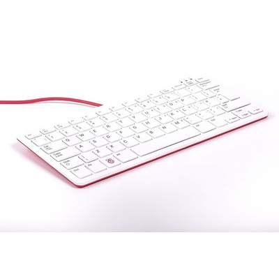 Raspberry Pi Keyboard, QWERTZ (German) Red, White