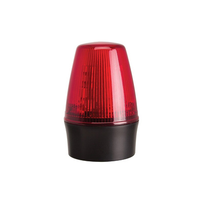 RS PRO Red Flashing Beacon, 115 V ac, Surface Mount, Wall Mount, Xenon Bulb