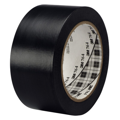 3M Scotch 764 Black Vinyl 33m Lane Marking Tape, 0.125mm Thickness