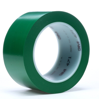 3M 471 Green Vinyl 33m Lane Marking Tape, 0.14mm Thickness