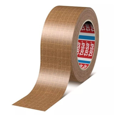 Tesa 60013 Brown Packing Tape, 25m x 75mm