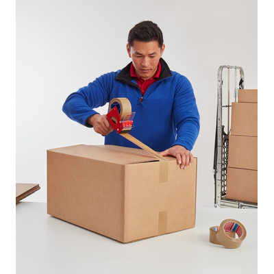Tesa 4124 Brown Packing Tape, 66m x 50mm