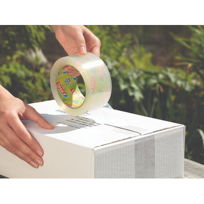 Tesa 58153 Transparent Packing Tape, 66m x 50mm