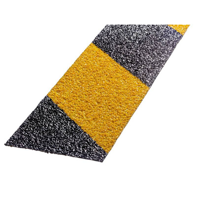 Tesa Black, Yellow PVC Film 18m Adhesive Anti-slip Tape, 1.365mm Thickness