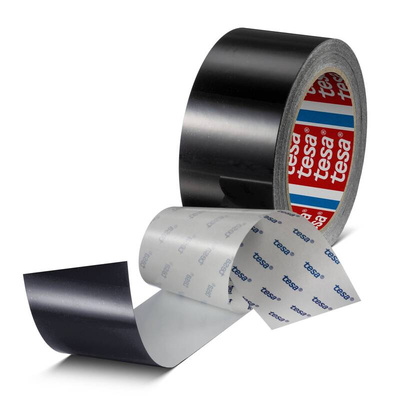 Tesa Black PET 50mm Floor Tape, 0.175mm Thickness