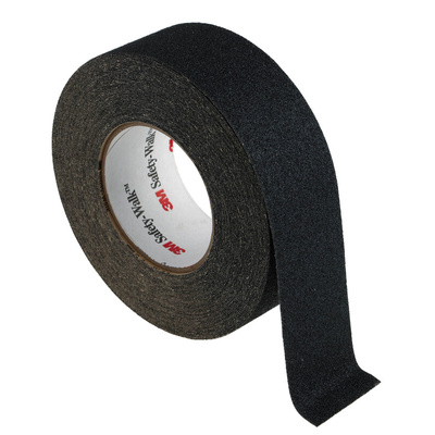 3M Safety-Walk 600 Black Polypropylene 18m Hazard Tape, 0.76mm Thickness