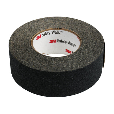 3M Safety-Walk 600 Black Polypropylene 18m Hazard Tape, 0.76mm Thickness