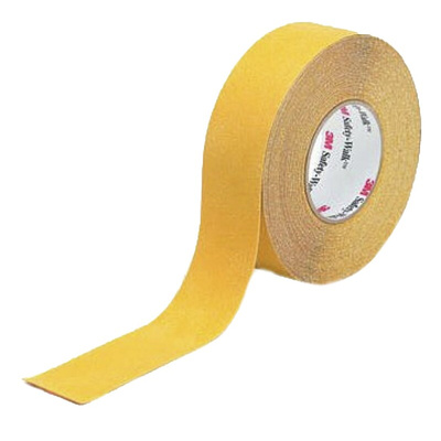3M Safety-Walk 600 Yellow Polypropylene 18m Hazard Tape, 0.76mm Thickness