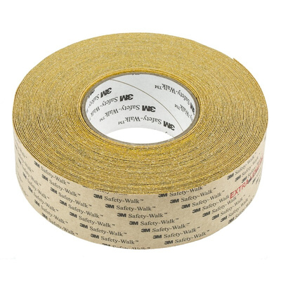 3M Yellow Polypropylene 18m Hazard Tape, 0.76mm Thickness