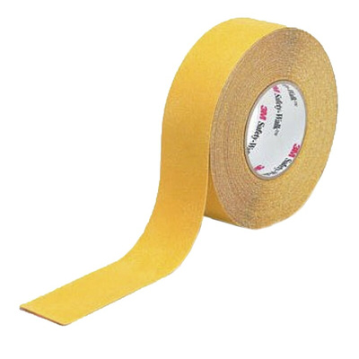 3M Yellow Polypropylene 18m Hazard Tape, 0.76mm Thickness