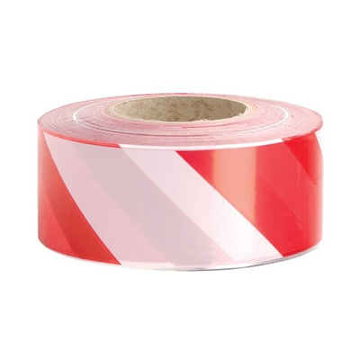 JSP Red/White PE 500m Non-adhesive Barrier Tape