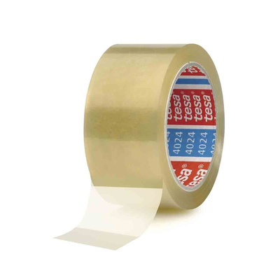 Tesa 4024 Transparent Packing Tape, 66m x 50mm