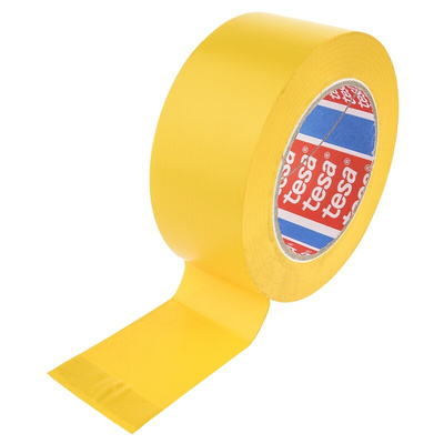 Tesa 4169, 4169 Yellow PVC 33m Lane Marking Tape, 0.18mm Thickness