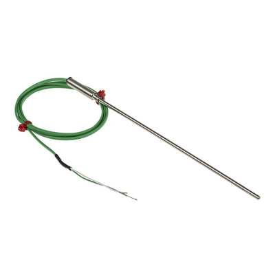 RS PRO Type K Thermocouple 150mm Length, 3mm Diameter → +1100°C