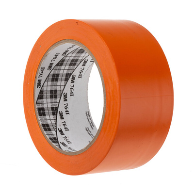 3M Scotch 764 Orange Vinyl 33m Lane Marking Tape, 0.13mm Thickness