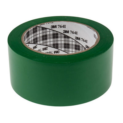 3M Scotch 764 Green Vinyl 33m Lane Marking Tape, 0.13mm Thickness