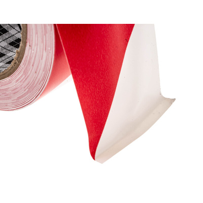 3M Scotch 767 Red, White Vinyl 33m Lane Marking Tape, 0.13mm Thickness