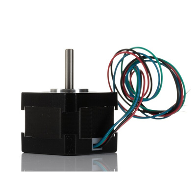 RS PRO Hybrid, Permanent Magnet Stepper Motor, 2.2mNm Torque, 2.8 V, 0.9°, 42.3 x 42.3mm Frame, 5mm Shaft