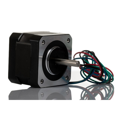 RS PRO Hybrid, Permanent Magnet Stepper Motor, 2.2mNm Torque, 2.8 V, 0.9°, 42.3 x 42.3mm Frame, 5mm Shaft