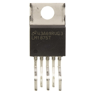 LM1875T/NOPB Texas Instruments, Audio Amplifier 5.5MHz, 5-Pin TO-220