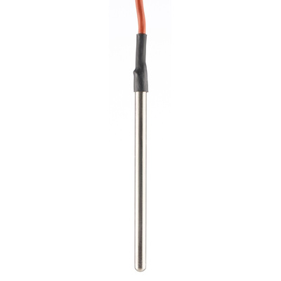 RS PRO PT100 RTD Sensor, 6mm Dia, 100mm Long, 4 Wire, Probe, Class B +200°C Max