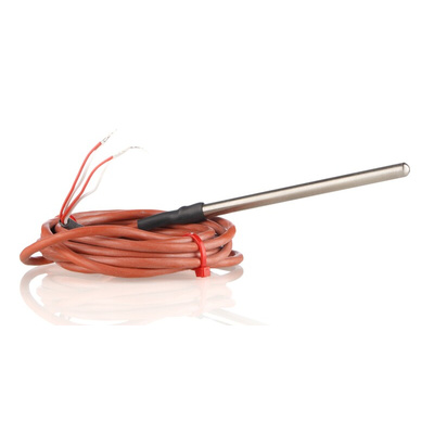 RS PRO PT100 RTD Sensor, 6mm Dia, 100mm Long, 4 Wire, Probe, Class B +200°C Max