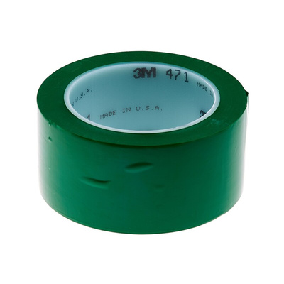 3M Scotch 471 Green Vinyl 33m Lane Marking Tape, 0.14mm Thickness
