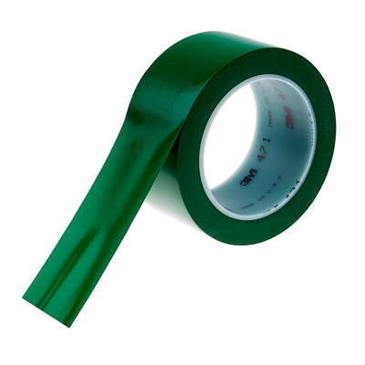 3M Scotch 471 Green Vinyl 33m Lane Marking Tape, 0.14mm Thickness