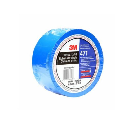 3M Scotch 471 Blue Vinyl 33m Lane Marking Tape, 0.14mm Thickness