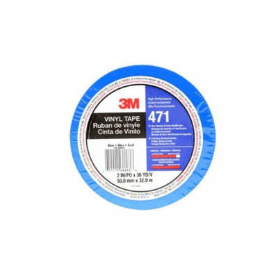 3M Scotch 471 Blue Vinyl 33m Lane Marking Tape, 0.14mm Thickness