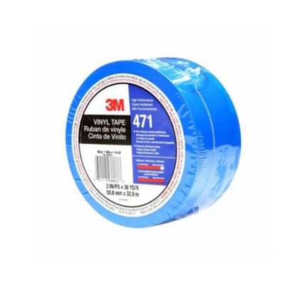 3M Scotch 471 Blue Vinyl 33m Lane Marking Tape, 0.14mm Thickness