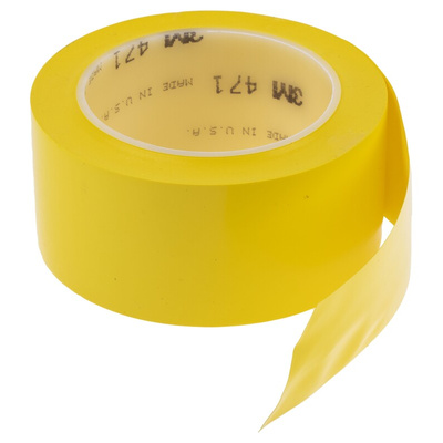 3M Scotch 471 Yellow Vinyl 33m Lane Marking Tape, 0.14mm Thickness
