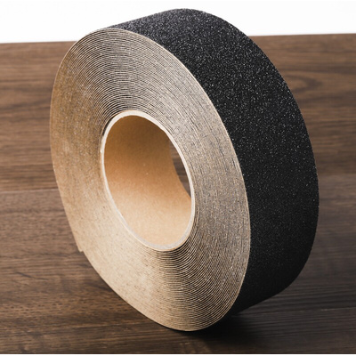 RS PRO Black Polypropylene 18.3m Hazard Tape, 0.05mm Thickness