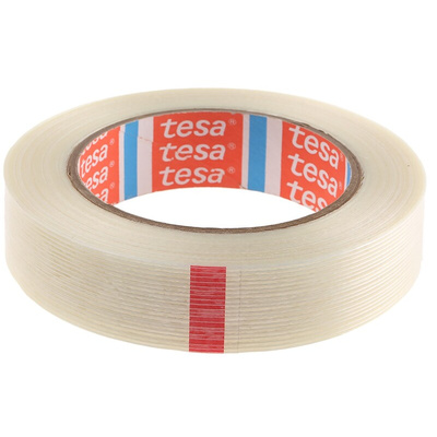 Tesa 4590 Transparent Strapping Tape, 50m x 25mm
