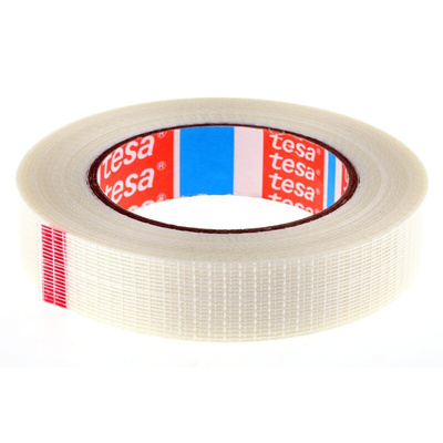 Tesa 4591 Transparent Strapping Tape, 50m x 25mm