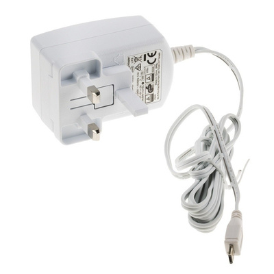 Stontronics Raspberry Pi Power Supply, Micro USB Type B with Universal Plug Type, 1.5m