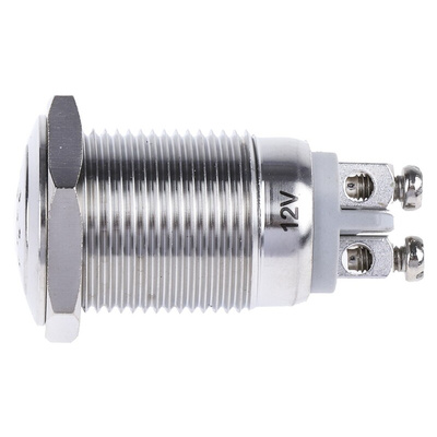 RS PRO Panel Mount Buzzer, 12 V dc, 75dB at 1 m