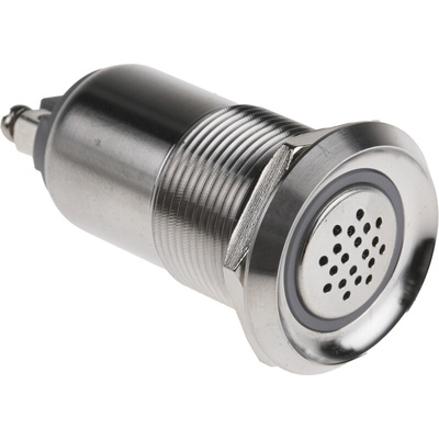 RS PRO Panel Mount Buzzer, 24 V dc, 75dB at 1 m
