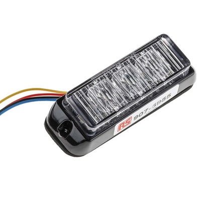 RS PRO Amber Flashing Light Module, 12 V dc, 24 V dc, Surface Mount, Wall Mount, LED Bulb, IP67