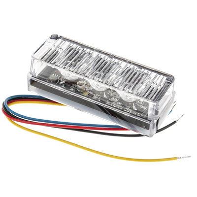 RS PRO Red Flashing Light Module, 12 V dc, 24 V dc, Surface Mount, Wall Mount, LED Bulb, IP67