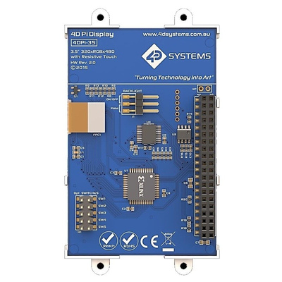4D Systems, 4DPI-35 MK2 Primary with 3.5in Resistive Touch Screen