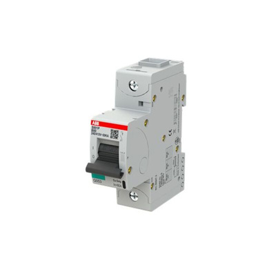ABB High Performance S800S MCB, 1P, 80A Curve B, 400V AC, 250V DC, 50 kA Breaking Capacity